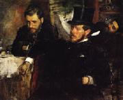Edgar Degas Jeantaud Linet and Laine oil